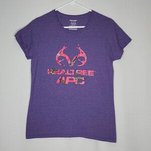 RealTree Women's Medium Purple T-Shirt